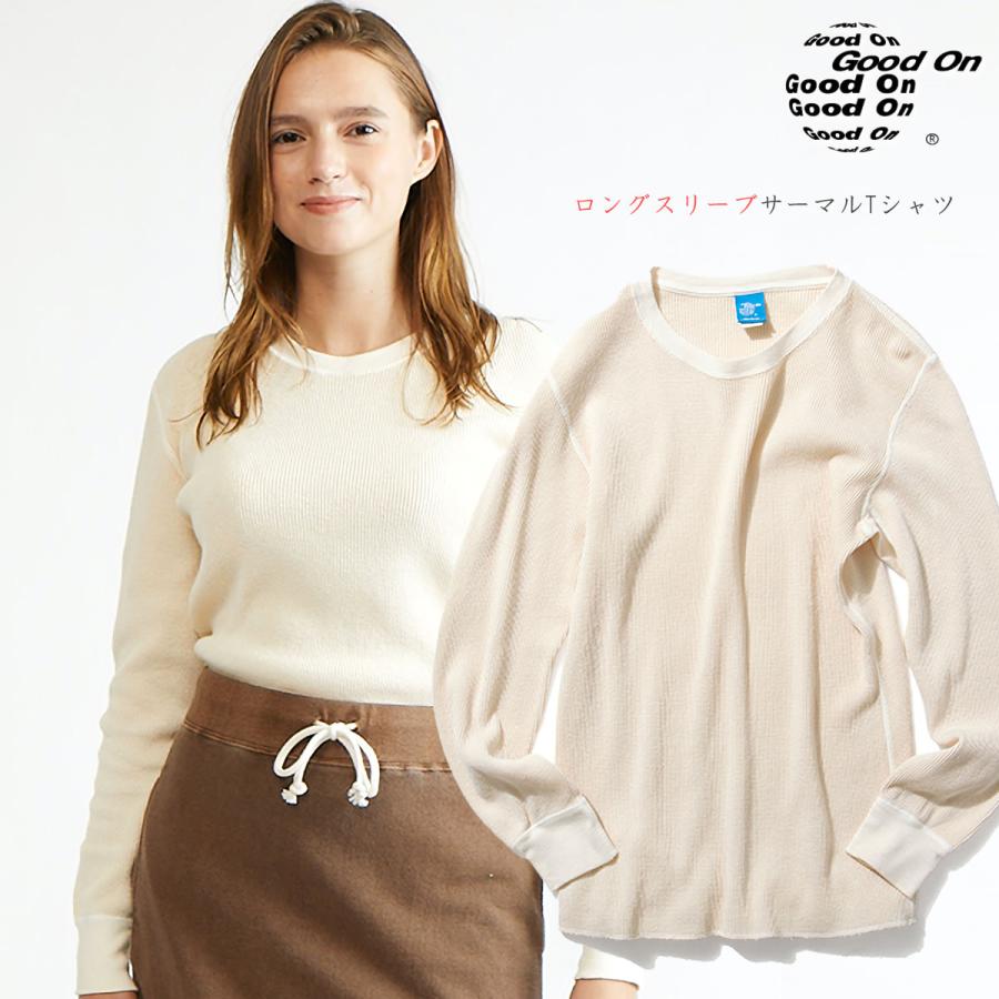 GOOD ON（グッドオン） サーマルTシャツ 長袖 ピグメントダイ ロング