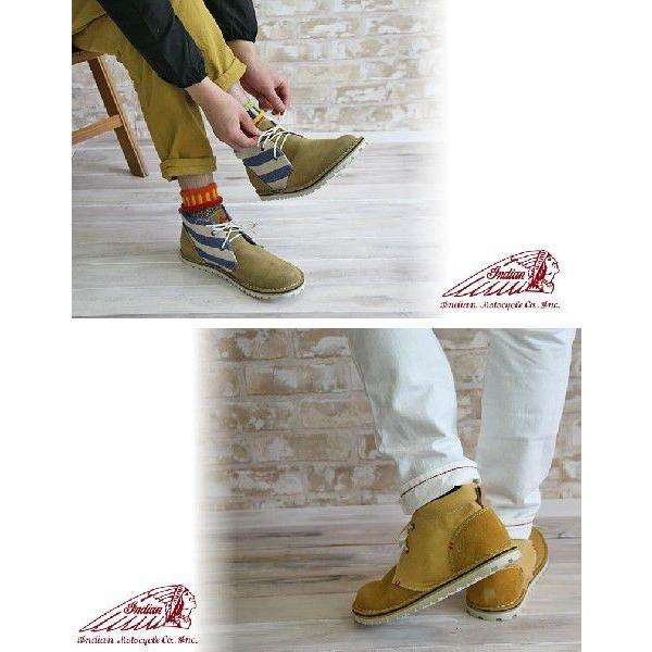 INDIAN（インディアン） タンクソール チャッカ ブーツ レディース