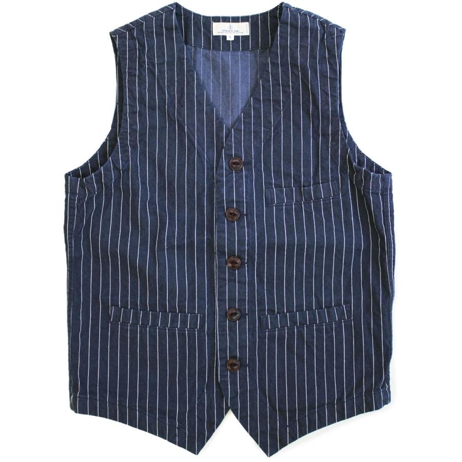 オールドジョー　スポーティング ベスト　ネイビーストライプ 36 JAPAN BLUE JEANS（ジャパンブルージーンズ） メンズ アーバンベスト