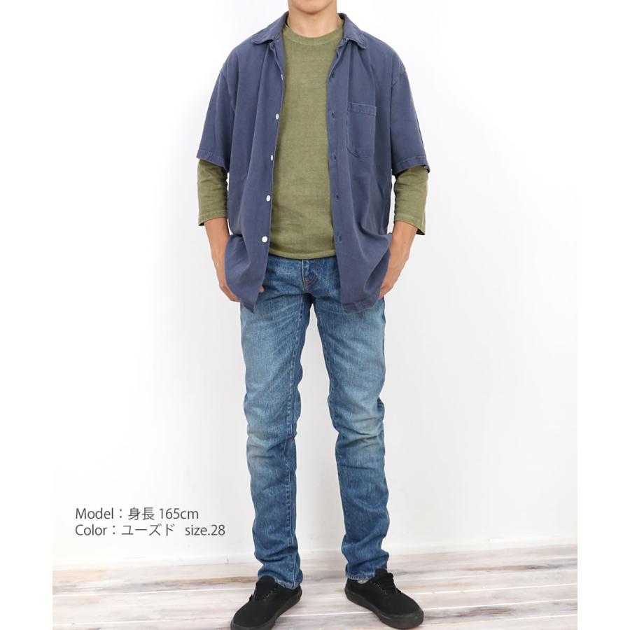 ジャパンブルージーンズ サークル CIRCLE ストレート ジーンズ 14.8oz アメリカ綿 ヴィンテージセルヴィッチ JAPAN BLUE JEANS ユーズド 加工色 メンズ｜atforest｜08