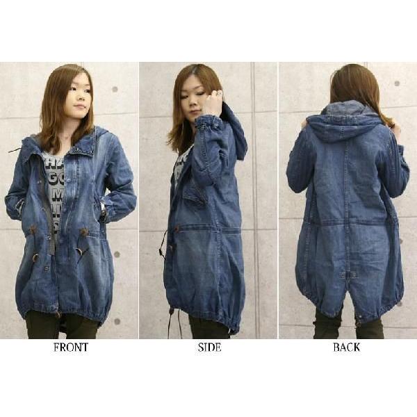 レディース アウター ジョンブル ジャケット デニム M-51 モッズ  