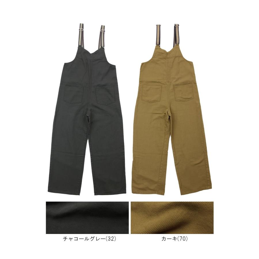 Johnbull（ジョンブル） レディース ツイル スリップオンサロペット 