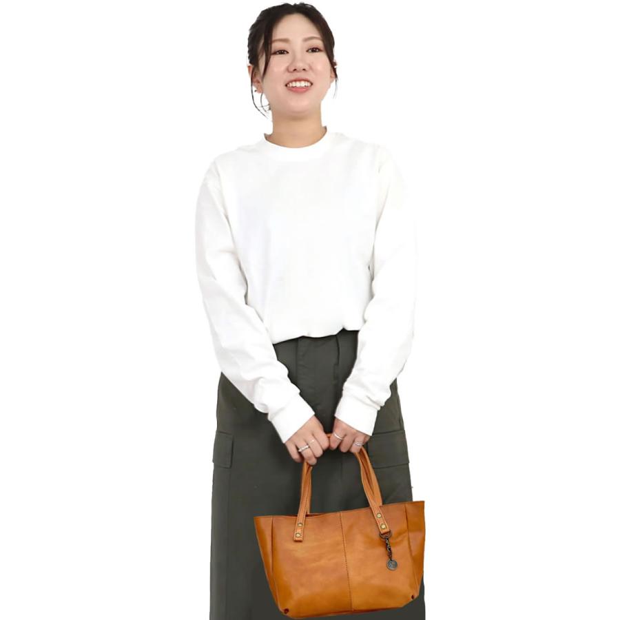 リアルレザー 手提げバッグ Lien リアン ベンガルカーフレザーチャームバッグ カバン 鞄 コンパクト トートバッグ ヨネヤマ ヴィンテージ調 牛革 爆買 |  | 12