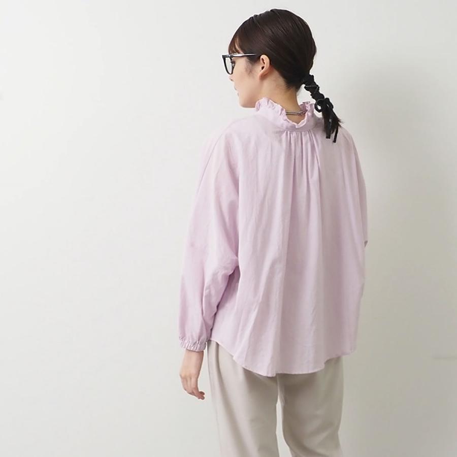 ブラウス ナル NARU ふんわりローン 前後2WAY チハヤシャツ 長袖 