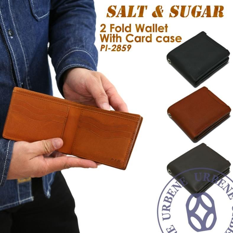 ソルト＆シュガー 二つ折り財布 salt&sugar PIN ピン パスケース付2つ折りウォレット パスケース付2つ折り財布 小銭入れあり おしゃれ