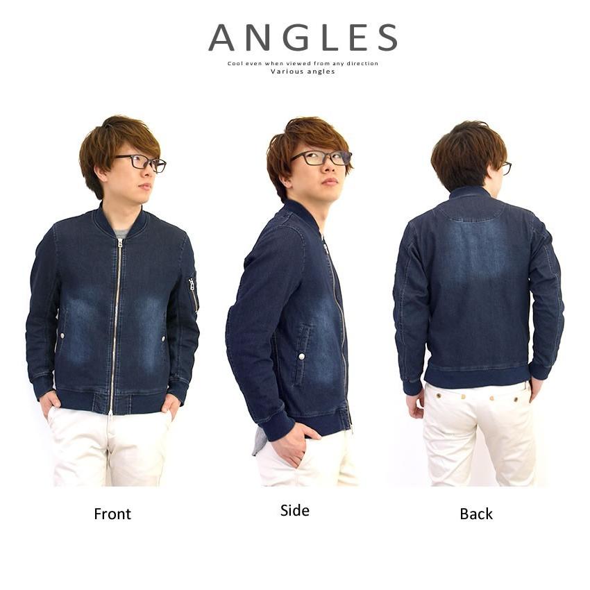 肌触りがいい スリック Slick デニムma 1ジャケット メンズ フライトジャケット ブルゾン ジャケット アウター ライトアウター 長袖 メンズファッション 送料無料 スリック Slick 服 オススメランキング 人気 シャツ 全ての Cartoriosantafe Com Br