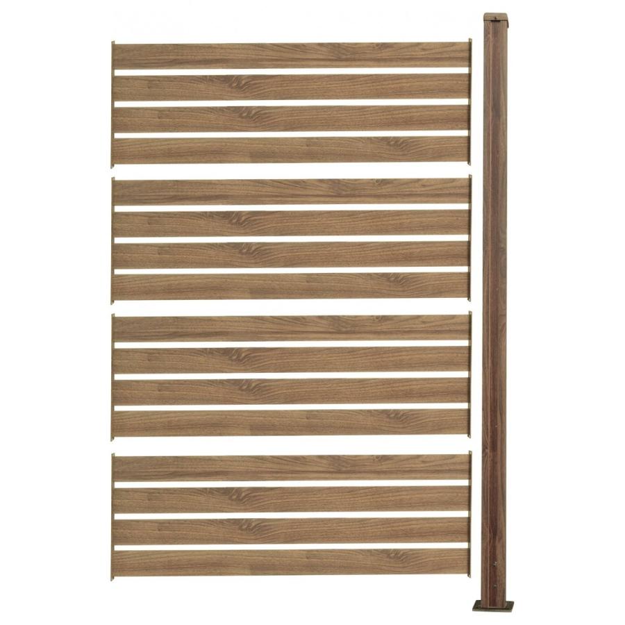 日本製 フェンス アルミ Diy 木目調 外構 セット おしゃれ アルミボーダーフェンス延長セット ハイタイプ1cm 驚きの安さ Artrwanda Rw