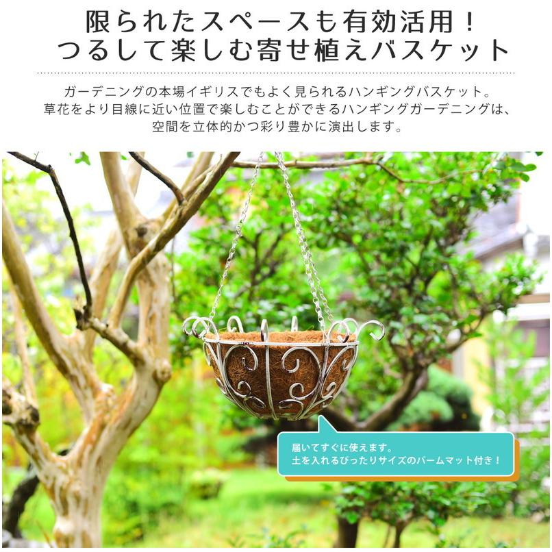 吊り下げ用プランター ガーデニング用バスケット ゴージャスアイアン