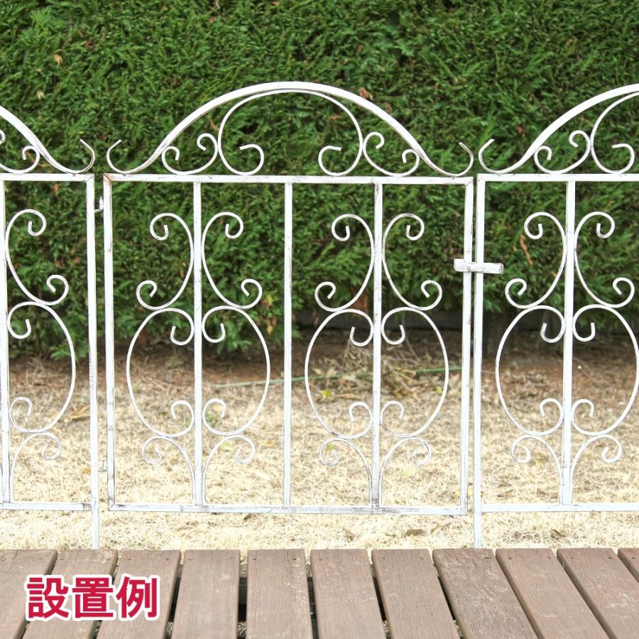 ガーデンフェンス アイアン Diy おしゃれ 花壇 ゴージャス アイアン ローフェンス ゲートセット Gaf Gate3 フェンスのガーデンatガーデン 通販 Yahoo ショッピング
