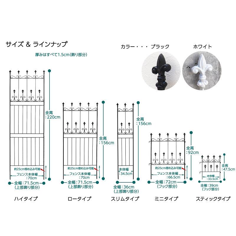 コネクトフェンス　ロータイプ 全高150cmタイプ　2枚組 アイアンフェンスdiy アイアンフェンスアンティーク ガーデニング ガーデンフェンスアイアン