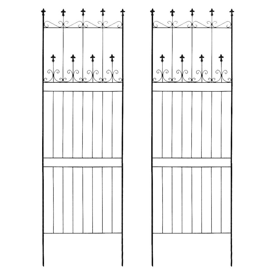 ガーデン コネクトフェンス ハイタイプ 全高220cm 2枚セット アイアンフェンスdiy アイアンフェンスアンティーク ガーデニング ガーデンフェンスアイアン｜atgarden｜02