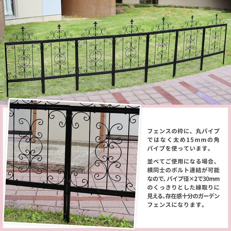 IBフェンス ローズパネルフェンスセットS アイアンフェンスdiy