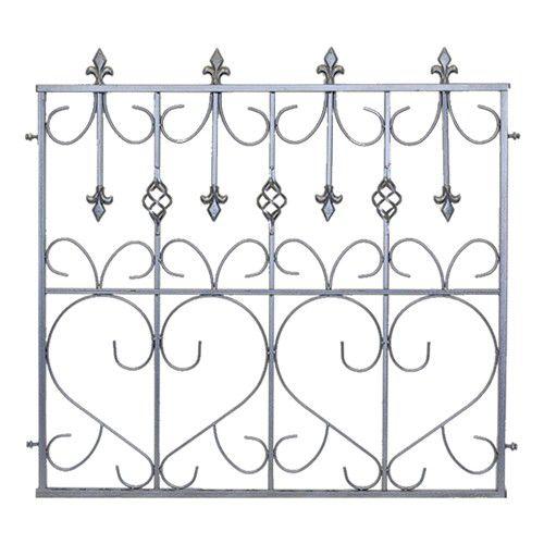 モダン エクステリア フェンス ハート 1枚単品 アイアンフェンス