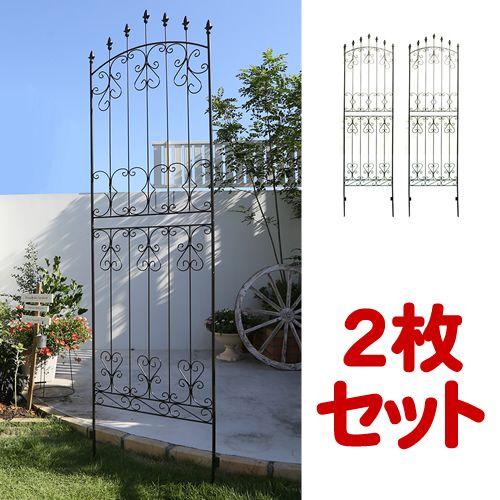 アイアンフェンス ローズフェンス Lサイズ 220cm 2枚組 アイアン
