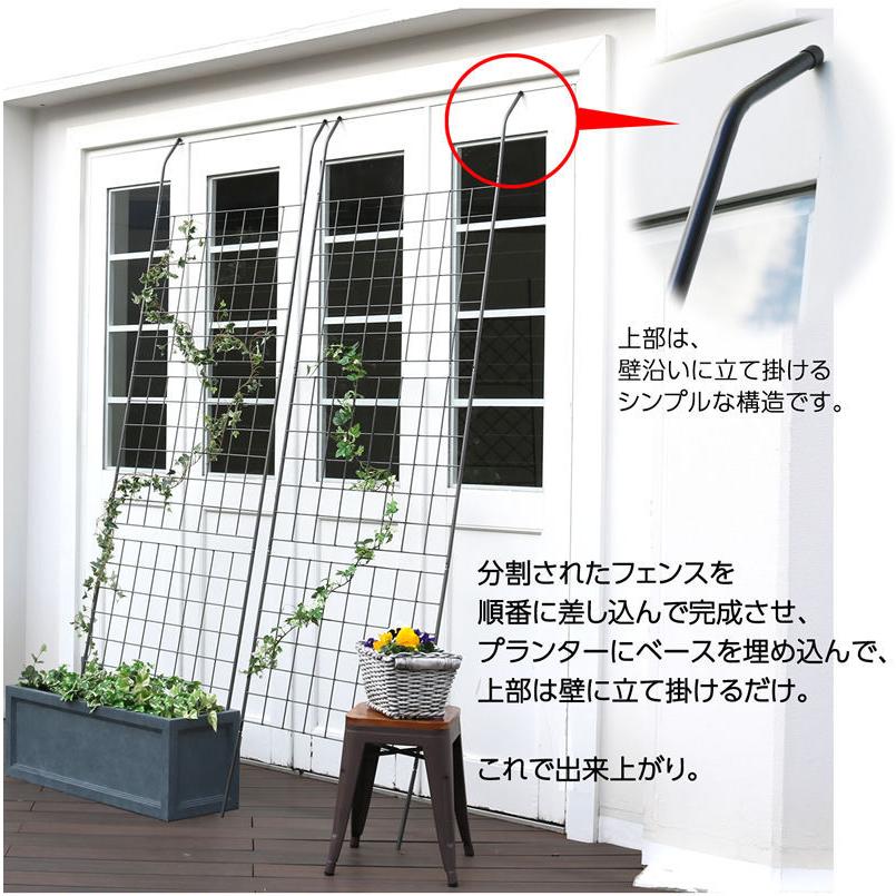 アイアンウォールフェンス（コンパクト） 2枚組 アイアンフェンスdiy