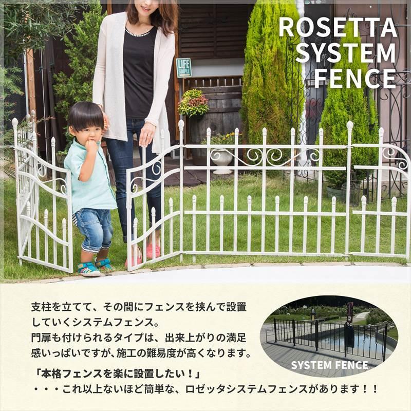 ロゼッタシステムフェンス用ゲート 1枚 アイアンフェンスdiy アイアン