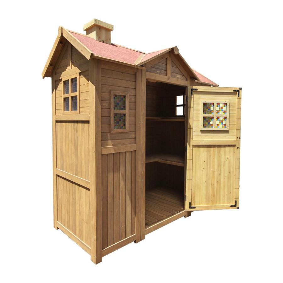 物置 屋外 おしゃれ 大型 Diy収納庫 ポタジェモザイク ガーデンシェッド Ptg 1950lbr フェンスのガーデンatガーデン 通販 Yahoo ショッピング
