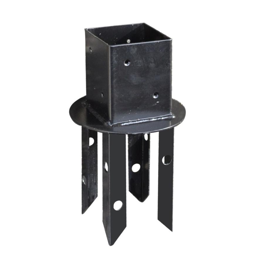 設置用金具 埋込み用ポール固定金具ミニ （ロータイプ支柱用