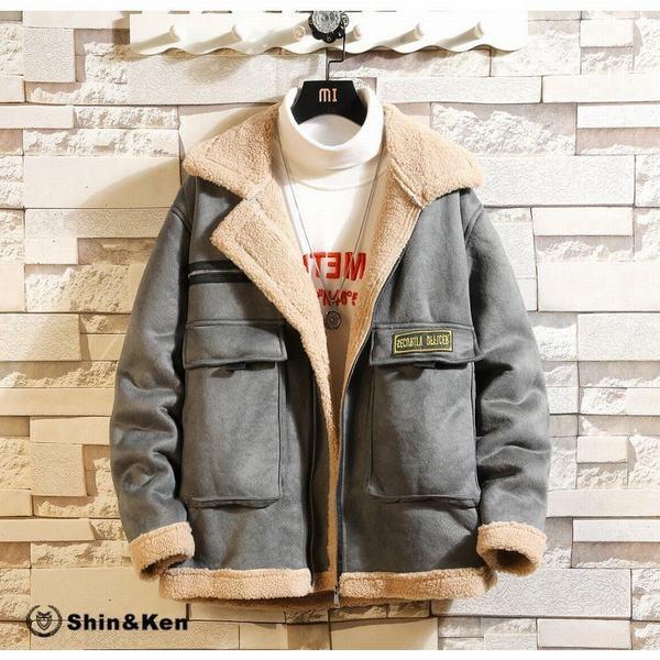 半額sale ス 秋冬 モコモコ フェイクムートン ジャケット メンズ ボア付き ボア付き Bmmy903 ジャケットコート スエード 秋冬 モコモコ フェイクムートン ジャケット メンズ コート アウター Affaires Sociales Gouv Cg