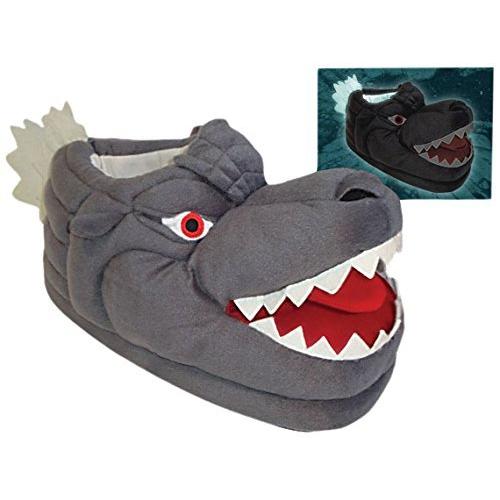 Toy Vault TYV09012 Godzilla Glow in the Dark Slippers (Plusch)