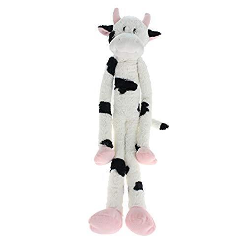Multipet's Swingin Slevin XXL Oversized 30-Inch Spotted Cow Plush Dog Toy b｜athena8