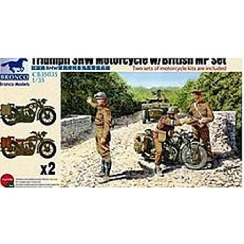 ブロンコモデル 1/35 英トライアンフバイク3HW型 プラモデル