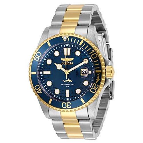 Invicta Men's Pro Diver Quartz Watch with Stainless Steel Strap, Two Tone,