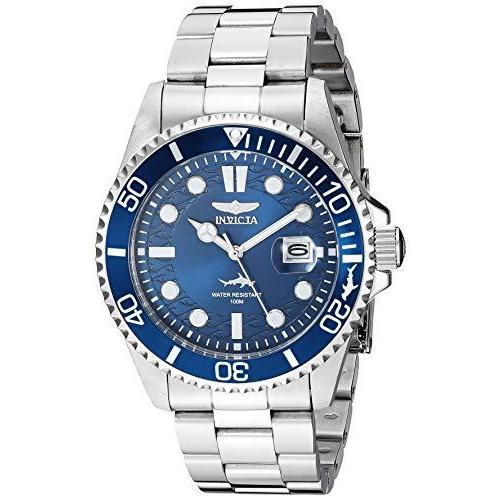 Invicta Men's Pro Diver Quartz Watch with Stainless Steel Strap, Silver, 22 Invicta - Brandclub - Invicta Mens Pro Diver Quartz Watch, Silver