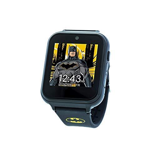 低価格の DCコミックス タッチスクリーン腕時計 19.3（モデル：BAT4740） ブラック シリコンストラップ付き 腕時計用ベルト、バンド