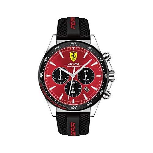 Ferrari Pilota Chronograph フェラーリ 腕時計 Ferrari フェラーリ Pilota Cronometro レッド メンズ アナログ