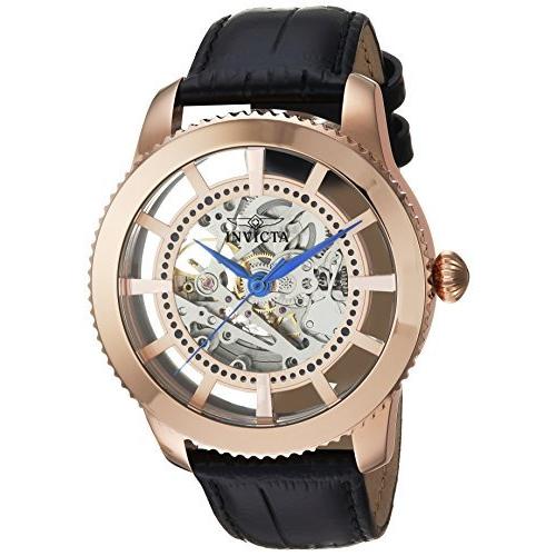 Invicta Men's 'Vintage' Automatic Stainless Steel and Leather