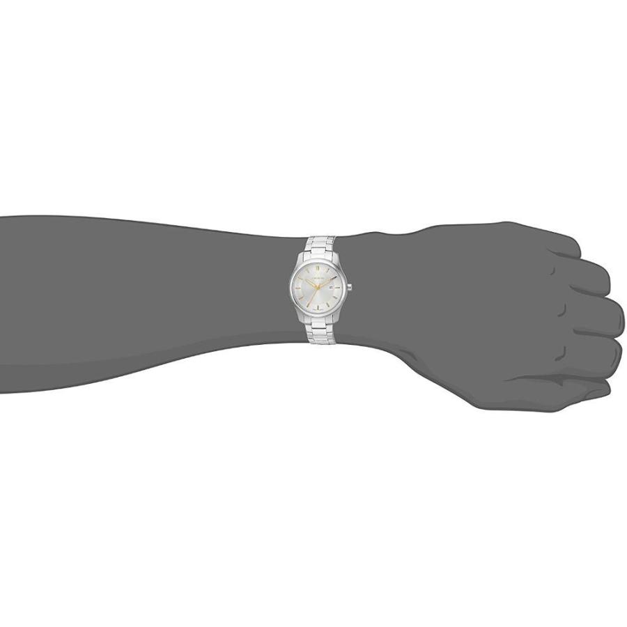 (ウェンガー) Wenger メンズ「シティクラシック」スイスクオーツ ステンレススチール＆レザー カジュアル腕時計 Silver Two-Tone 腕時計用品 MYK1200963754(10840円)