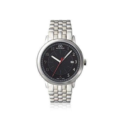 88 Rue du Rhone メンズ 87WA120037 シルバー/ブラック ステンレススチール 腕時計 : ys0000022920163830  : athena8 - 通販 - Yahoo!ショッピング