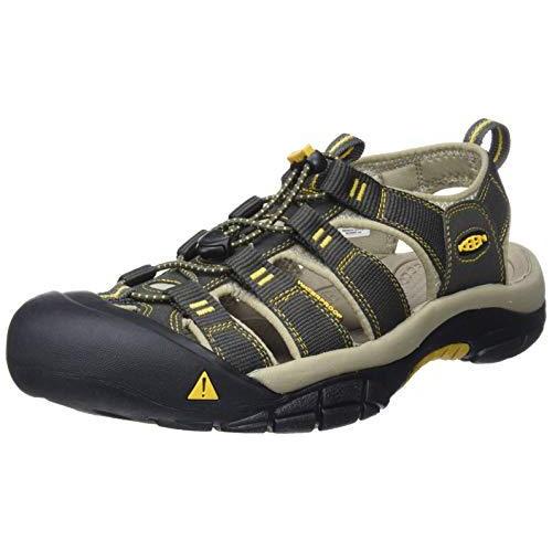 KEEN mens Newport H2 Sandal , Raven/Aluminum 11.5 M US