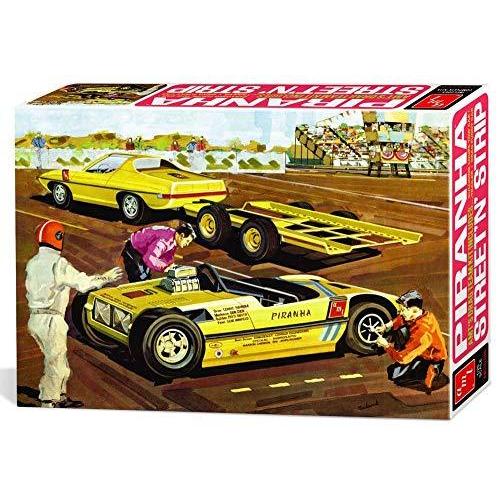AMT 1:25 Piranha Drag Team 1:25 Scale Model Kit (3 Kits in 1 Box)