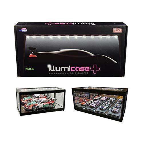 Illumibox MJ7710 コレクションディスプレイショーケース LEDライトとミラーベースとバック付き 1/64 1/43 1/32 1/24
