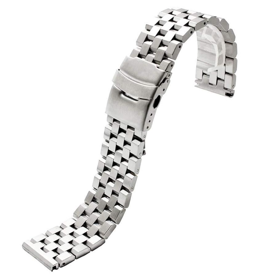 Bracelet En Céramique Noir Mat 20mm/22mm - Fermoir Papillon, Maillons Amovibles, Compatible Montres Homme/femme - 6