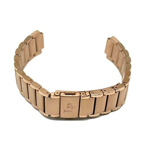 Lucien Piccard 18MM Stainless Steel Band Strap Bracelet 7 Inches Rose Gold