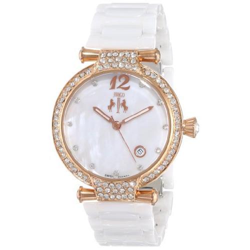 Jivago レディース Jv2216ビジューウォッチ 標準 ホワイト/ローズゴールド