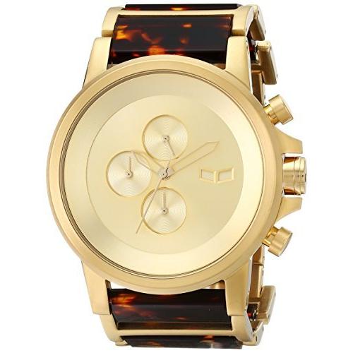 Vestal Men's PLA022 Plexi Acetate Analog Display Japanese Quartz Gold Watch