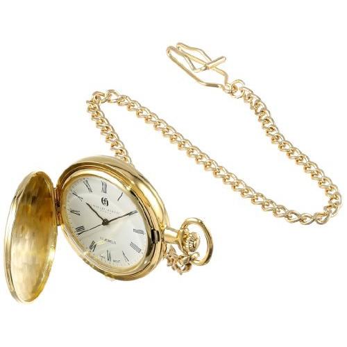 Charles-Hubert- Paris 3840 Gold-Plated Mechanical Pocket Watch with Roman N