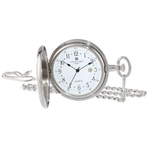 Charles-Hubert- Paris Brass Two-Tone Quartz Hunter Case Pocket Watch #3702
