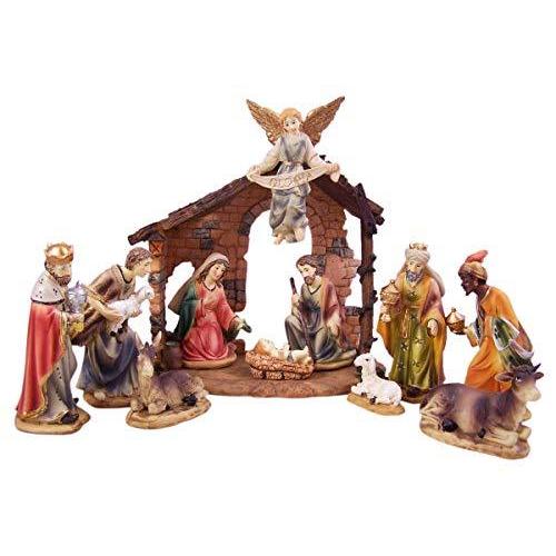 樹脂製 クリスマス キリスト降誕シーン 12点セット : athena8