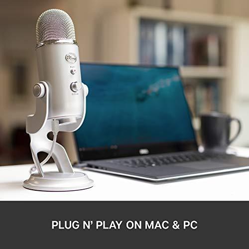 Blue Yeti - Silver USBマイク シルバー 1950 Amazon.co.jp: Blue Microphones Yeti - Silver USBマイク