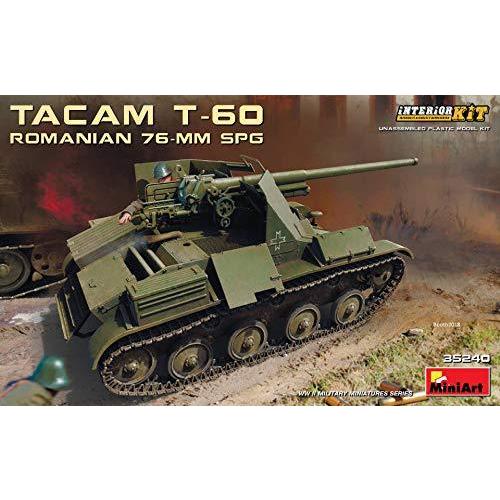 ミニアート 1/35 ルーマニア軍 76ミリ自走砲TACAM T-60フルインテリア 内部再現 プラモデル MA35240[並行輸入品]