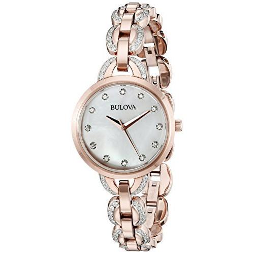 ブロバ BULOVA クォーツ腕時計レディース 送料無料】正規品 BULOVA ブローバ 海外限定キラキラ 時計