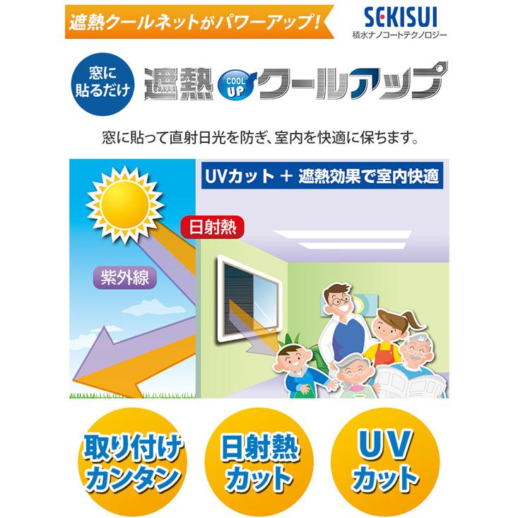 断熱シート 窓用 [セキスイ 遮熱クールアップ 100×200cm 2枚セット