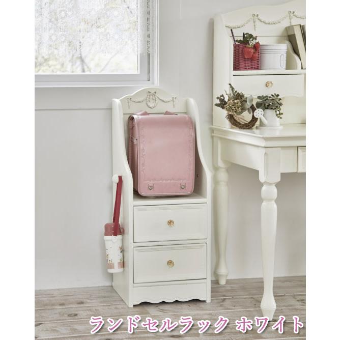 ランドセルラック ホワイト RCC-1856WH［プリンセス家具 子供部屋］／同梱不可・代引き不可の画像
