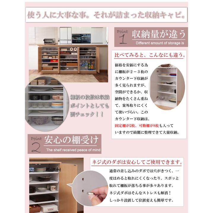 キッチンシリーズ カウンター下収納 扉幅112 ［キッチンカウンター下