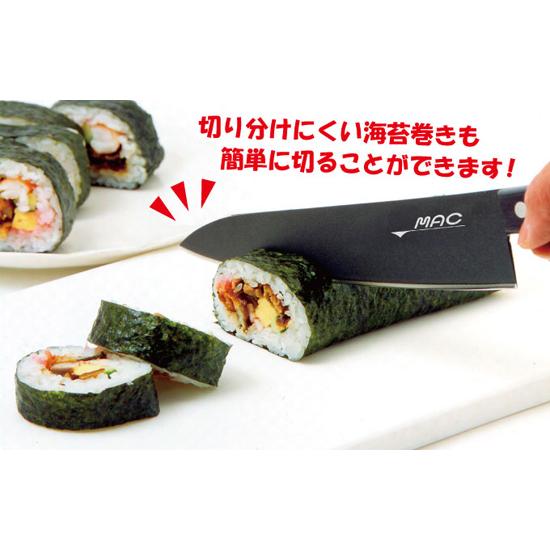 MAC 包丁 日本製 フッ素コーティング [マック ノンスティック家庭用牛刀 BF-HB-85 1050056]の画像